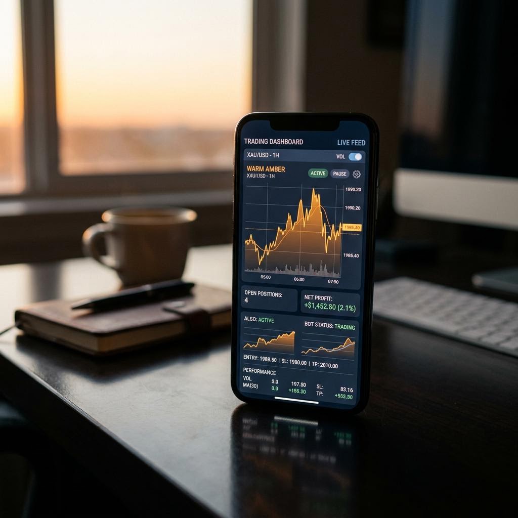 Opulatrix KI-Krypto-Trading-Plattform Dashboard Ansicht